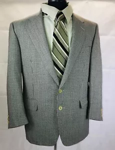 ERMENEGILDO ZEGNA Grey Burgundy100% Wool Mens Blazer Sport Coat Jacket - 40R - Foto 1 di 7