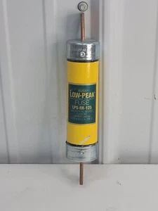 Buss LPS-RK-125 Fuse 125A Class RK1 Time Delay Dual Element NOS a8 - Picture 1 of 3