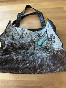 Arahoe große braune Leder-, Rindsledertasche in sehr gutem Zustand - Bild 1 von 10