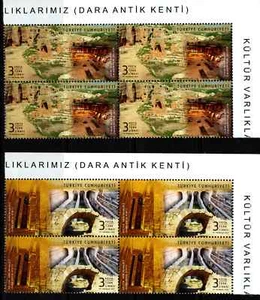 TURKEY 2021 ANCIENT CITY OF DARA, ARCHAEOLOGY, BLOCK OF FOUR SCOTT 3749-3750 MNH - Picture 1 of 6