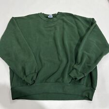 Vintage 90s Jerzees Sweatshirt Mens XL Green Blank Crewneck Sweatshirt USA Made