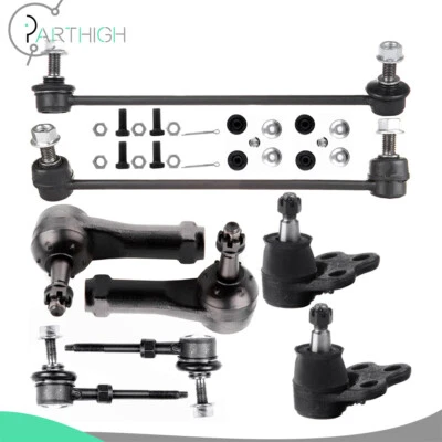 8x Kit de extremo de barra estabilizadora de rótula de extremo de barra estabilizadora delantera para Chevrolet Equinox 2005-2006 Foto 1 de 4