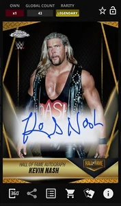 WWE Topps Slam Chrome DIGITAL Kevin Nash Legendary Auto Gold /50 READ! - Picture 1 of 1