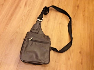 Travelon Shoulder Bag Purse Satchel Cross Body Messenger Bag Brown Organizer - Picture 1 of 21