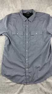 Camicia uomo Prana manica corta a quadri con bottoni taglia media - Foto 1 di 8
