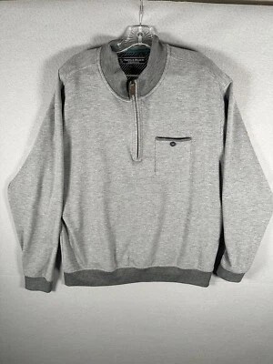 Suéter de Playa Pebble Para Hombres Grande Cuarto Cremallera Gris Rendimiento Informal Adulto Foto 1 de 4
