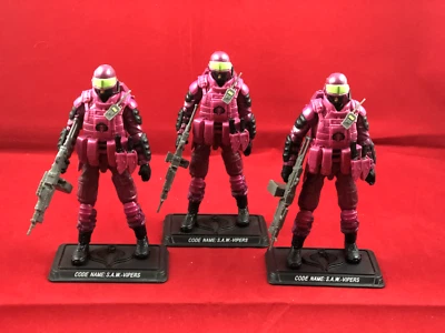 G.I. 2013 Lote de 3 figuras de acción sueltas exclusivas de JOE JOECON SAW VIPER Foto 1 de 4