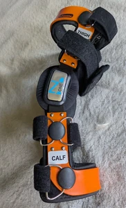 Z1 K.2 Post-Op Hinged Orange Knee Brace Adjustable Size 11 Thigh, 9 Calf PCL ACL - Picture 1 of 6