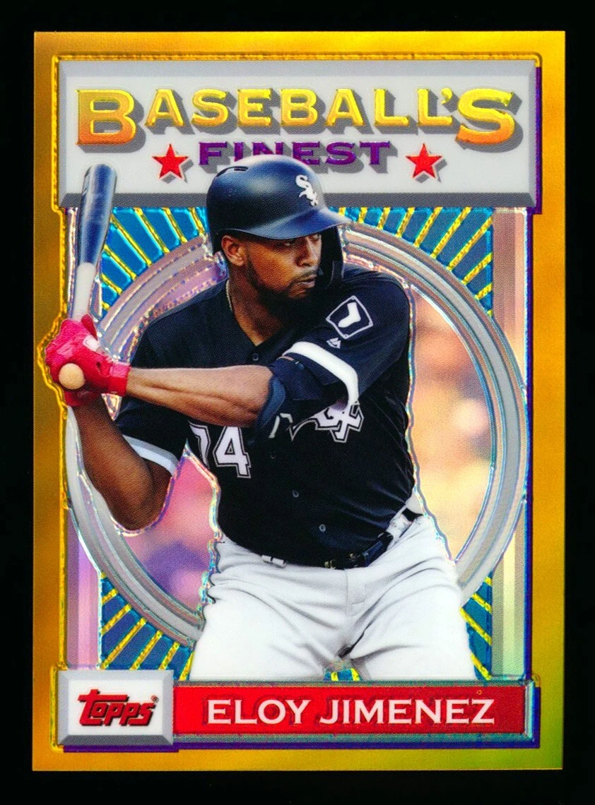 2020 TOPPS FINEST FLASHBACKS ELOY JIMENEZ 1993 GOLD REFRACTOR WHITE SOX #33/50!