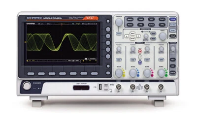 GW Instek MSO-2102EA Digital Storage Oscilloscope 2CH 100MHz 16CH Logic Analyzer - Image 1 of 4