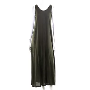 Maxi Jersey Maxi Jersey Theory Oliva Scuro Esercito Verde Senza Maniche Lavorato a Maglia PICCOLO - Foto 1 di 6
