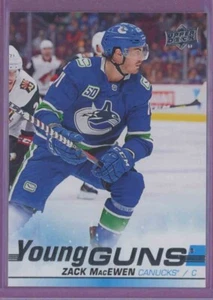 2019 19-20 UD UPPER-DECK YOUNG GUNS CANUCKS ZACK MACEWEN #244 ROOKIE - Picture 1 of 2