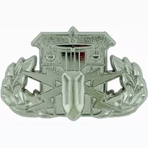 Spilla 3D uniforme base divisa HDT "Bomb Squad" tecnica dispositivi pericolosi in argento - Foto 1 di 2