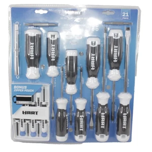 Hart 20-Piece Screwdriver Set HHSDSB2 Magnetic Tips Precision New & Sealed - Picture 1 of 9