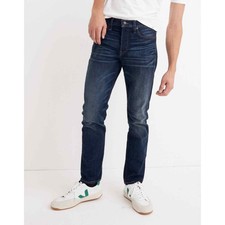 Madewell Straight Authentic Flex Jeans in Market Wash Mens Sz 38x30 Stretch EUC