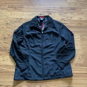 Schwarze vollständig gefütterte Damenjacke mit durchgehendem Reißverschluss Größe Large, Ausweiskleidung - Bild 1 von 7