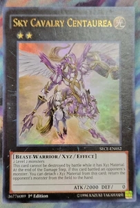 YUGIOH SECE-EN052 Sky Cavalry Centaurea Secrets of Eternity Ultra 1a Edición Casi Nuevo - Imagen 1 de 3
