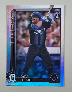 Jace Jung - 2025 Topps Series 1 - Rainbow Foil - Rookie #80 - Tigers - Picture 1 of 2