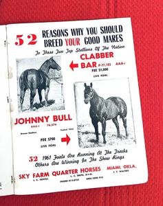 1964 QUARTER HORSE JOURNAL Magazine - CLABBER BAR - JOHNNY BULL - DELL JIGGS - Picture 1 of 23