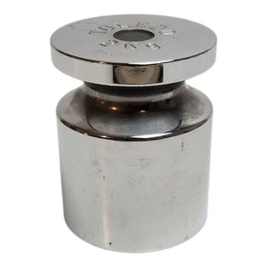 Vintage Toledo 2kg Precision Test Calibration Scale Weight Chrome Finish - Picture 1 of 6