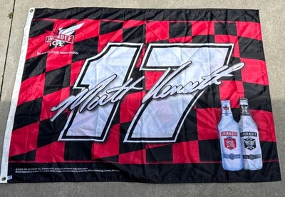 RARE 2004 Matt Kenseth #17 Smirnoff Ice Driver Race Checkered Flag 3'x4' 2 Sided - Image 1 of 4