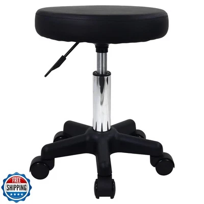 FURWOO Round Rolling Stool Height Adjustable Stool with Wheels for Spa Salon  - Image 1 of 4