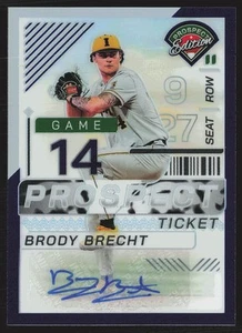 Panini Prospect Edition #3 Brody Brecht 2024 púrpura/125 AU, SN - Imagen 1 de 2
