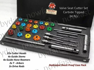KTM,HONDA,KAWASAKI,SUZUKI JAPAN BIKES VALVE RE SEATING TOOL KIT CARBIDE HEADS - Bild 1 von 6