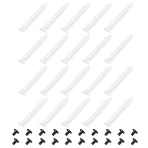 Filtre à Poussière Couvercle de Fente PCI, 20 Pcs Plaque d'Obturation Plaque d'Expansion Blanc - Photo 1/6