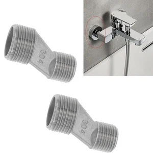 2PCS Bathroom SConnector 12'' to 34'' Male Adapter for Shower Faucet Mounting - Picture 1 of 7
