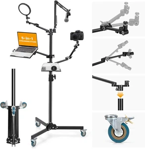 Supporto Fotocamera Da Tavolo Con Braccio: Supporto DSLR Morsetto Flessibile Da - Foto 1 di 13