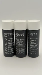 Paula's Choice SKIN PERFECTING 2% BHA Liquid Exfoliant 1 Oz (3pieces) Exp-2028 - Picture 1 of 2