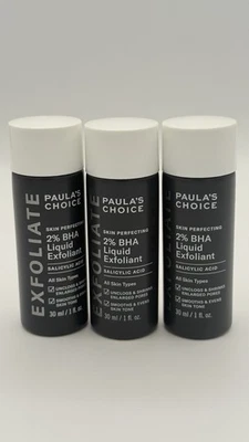 Paula's Choice SKIN PERFECTING 2% BHA Liquid  Exfoliant 1 Oz (3pieces) Exp-2028 - Image 1 of 2