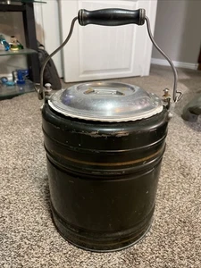 Antique Landers Frary & Clark Lunch Pail Canteen removeable insert coal miners - Picture 1 of 16
