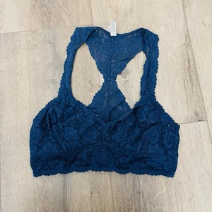 Bralette donna in pizzo blu Intimately Free People taglia S - Foto 1 di 4