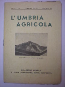 (AGRICOLTURA-TABACCO-ARBORICULTURA)UMBRIA AGRICOLA 1939 - Picture 1 of 1