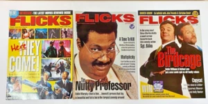 3 x Flicks Magazines 1996/1997 - The Birdcage/Nutty Professor - Picture 1 of 1