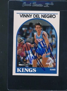 1989/90 Hoops #6 Vinny Del Negro Kings Signed Auto *D8312 - Picture 1 of 1