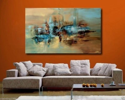 ZOPT0236 100% ручная работа роспись современная абстрактная живопись маслом искусство на холсте - Изображение 1 из 2