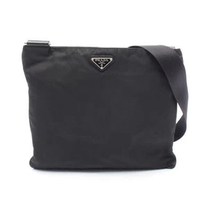 PRADA Umhängetasche Nylon Leder schwarz gebraucht - Bild 1 von 8