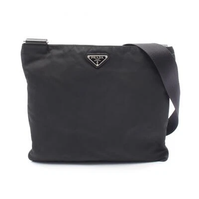 PRADA Umhängetasche Nylon Leder schwarz gebraucht - Bild 1 von 4