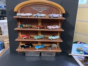 Franklin Mint The Classic Cars of Fifties 50's With Display And 12 Cars- 1/43