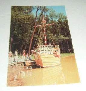 Storybook Forest Postcard Good Ship Lollipop & Captain Candy Vtg Ligonier, PA - Picture 1 of 3