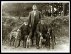 LURCHER GREYHOUND MEN DOGS RABBIT HUNTING VINTAGE STYLE PHOTO PRINT