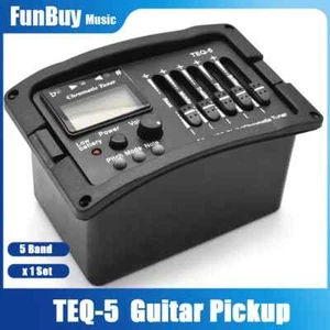 5 Band Acoustic Guitar Preamp EQ Equalizer Classical Acoustic Guitar Amplifier - Picture 1 of 9
