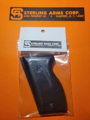 Empuñaduras de pistola Sterling Arms 400 402 MK Mark II (380 o 25ACP) imitación madera negra Foto 1 de 3