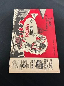 1956 Austin Senators vs Tulsa Oilers Minor Lg Baseball Program - Picture 1 of 6