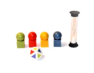 CRANIUM Board Game 4 Tokens, Hourglass and 1 Die Replacement Pieces - Picture 1 of 4