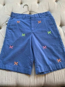 EUC Vineyard Vines Boy’s 16 Fish Bones Slate Blue Shorts - Picture 1 of 2