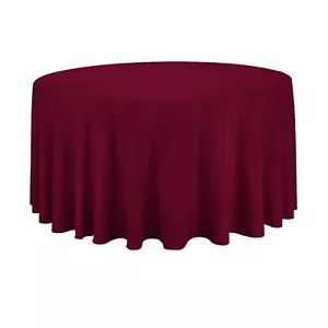 Gee Di Moda Round Tablecloth - 132" Inch - Round Table Cloths for Circular Table - Picture 1 of 2